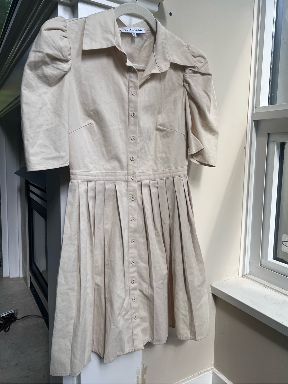 En Saison button front mini dress - Picture 3 of 6